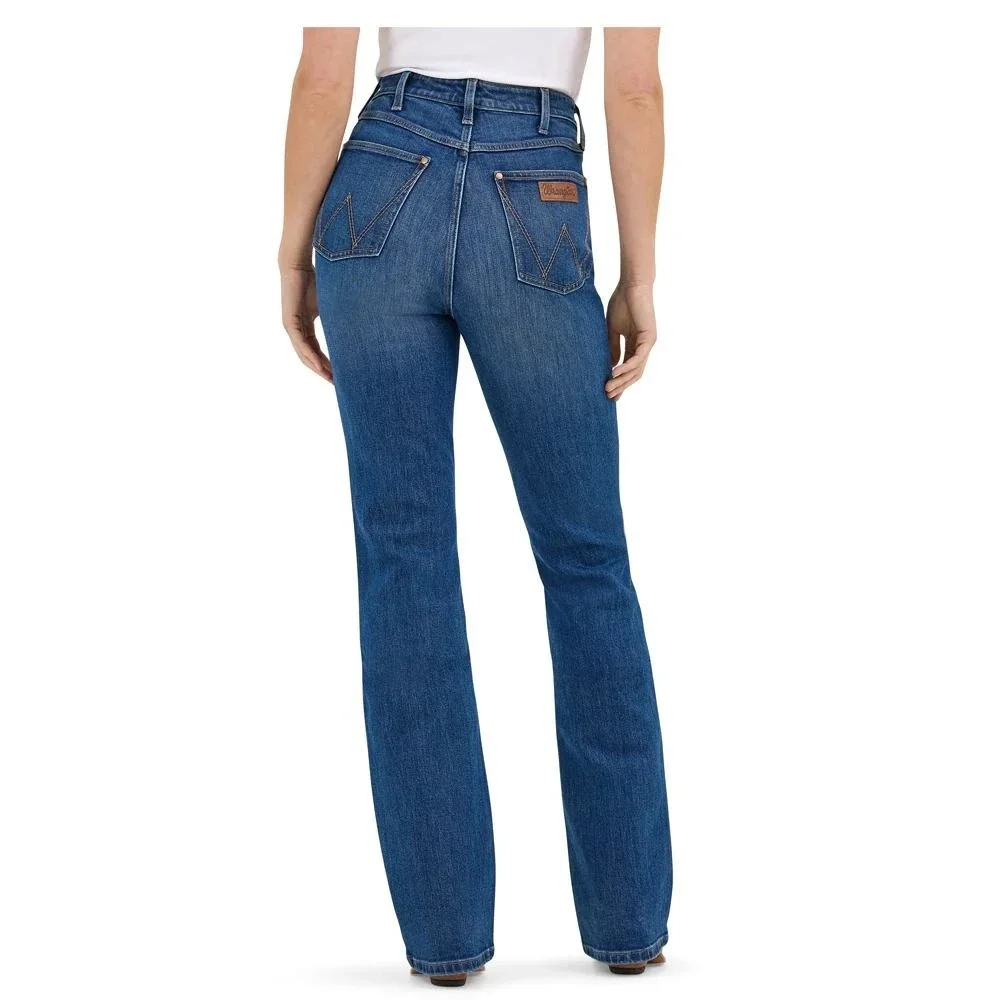 Wrangler Riding Jean Women 27x36 Blue High Rise Bootcut Rodeo Lillian‎ 112367607